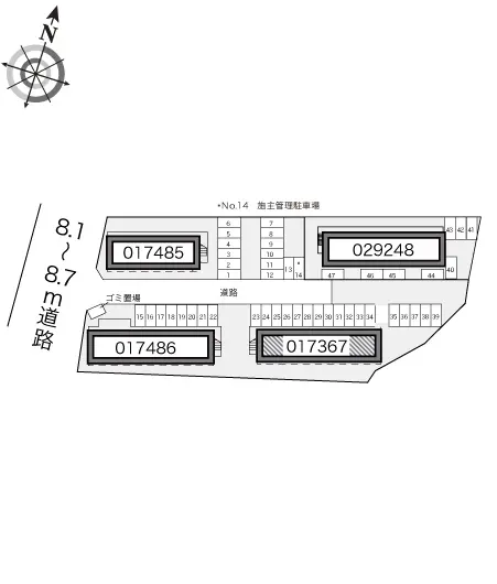 ★手数料０円★大和市下鶴間 月極駐車場